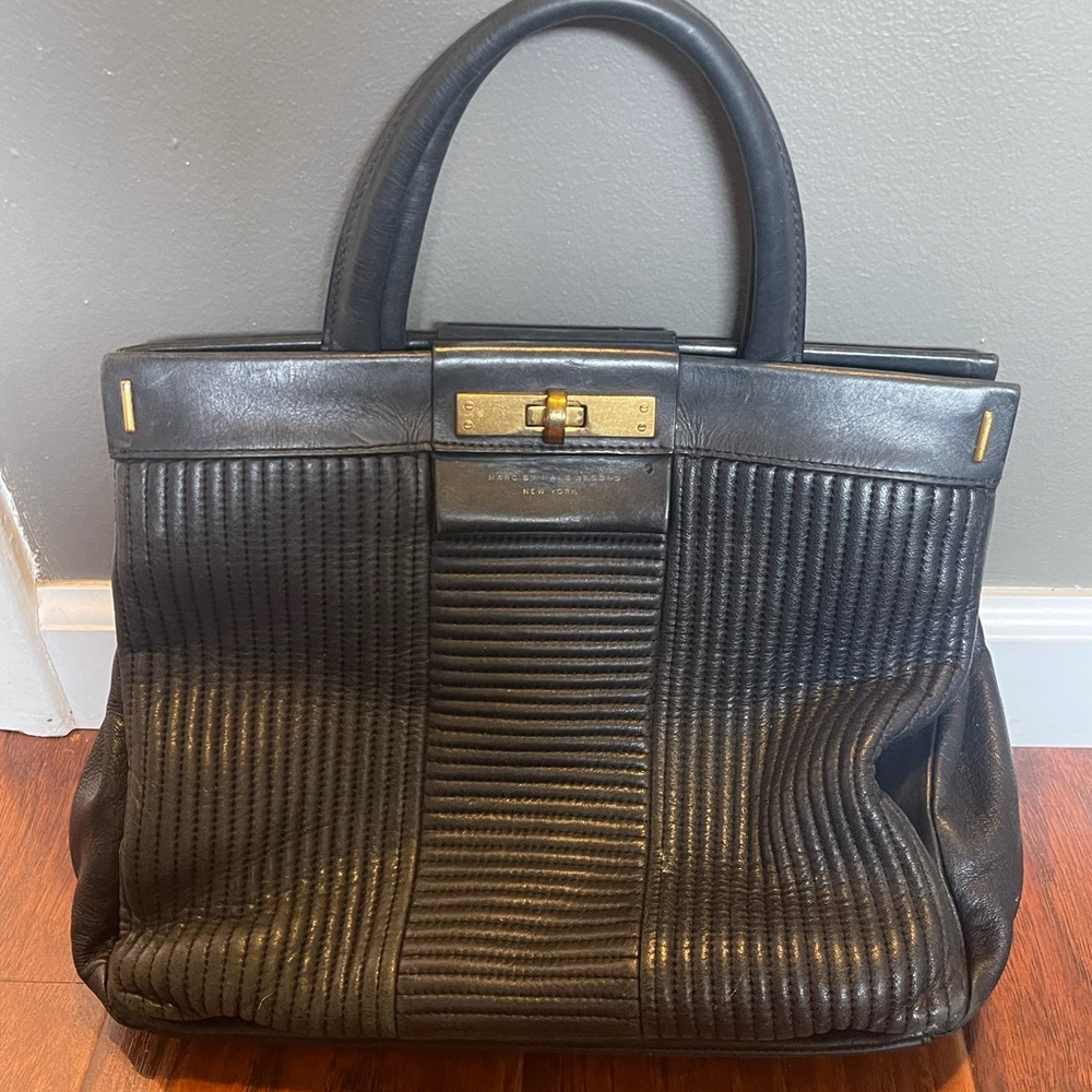 Black Leather Marc by Marc Jacobs